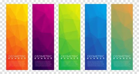 Abstract banner with polygon background. Templates or website headers. Design Illustrazione stock