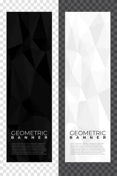 Abstract banner with polygon background. Templates or website headers. Design Stock Illustration