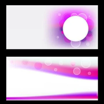 Abstract banner set Vector Illustrazione stock