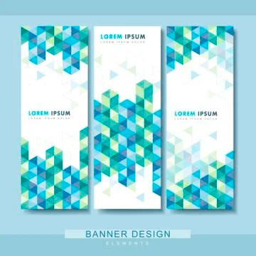 Abstract banner template design Stock Illustration