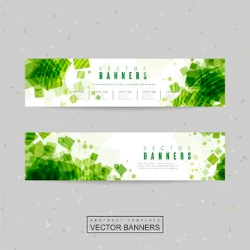 Abstract banner template design Stock Illustration