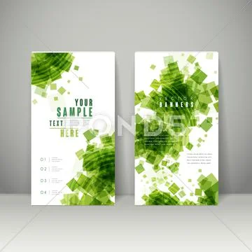 Abstract banner template design Stock Illustration