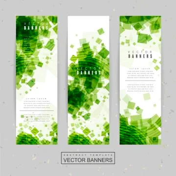 Abstract banner template design Stock Illustration