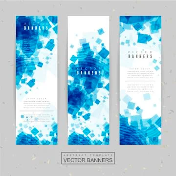 Abstract banner template design Stock Illustration