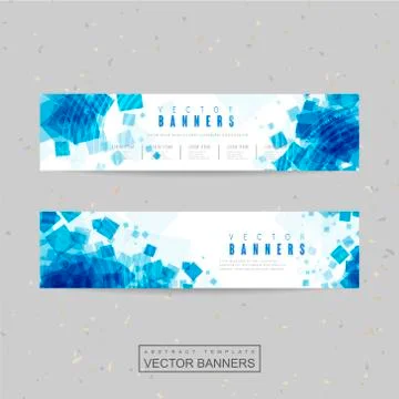 Abstract banner template design Stock Illustration