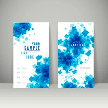 Abstract banner template design Stock Illustration