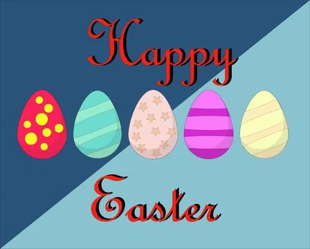 Abstract banner template for Easter Egg hunt . Happ Easter Day Stock Illustration