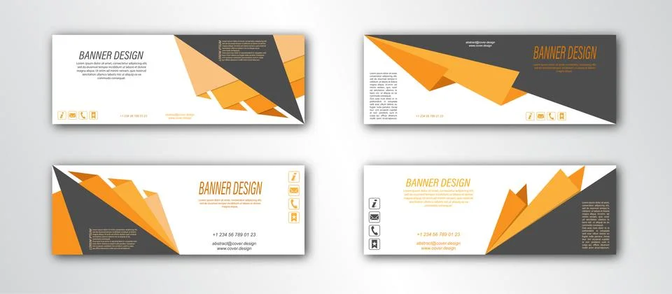 Abstract banner template. Editable vector illustration. Flat style. Stock Illustration