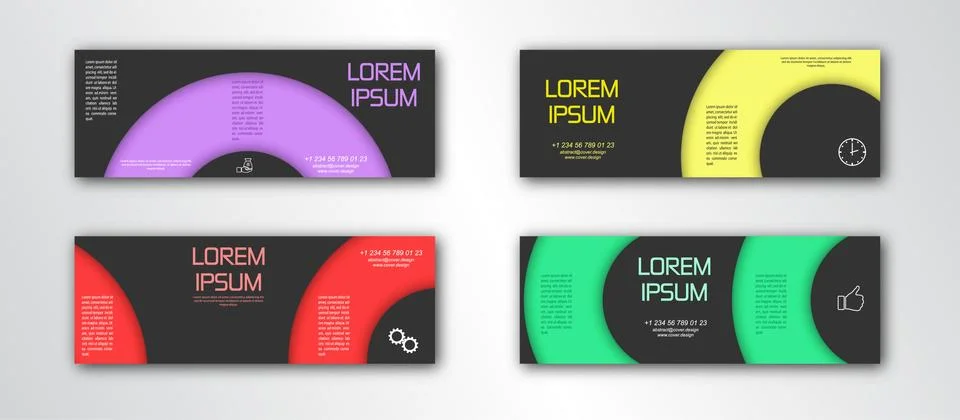 Abstract banner template. Editable vector illustration Stock Illustration