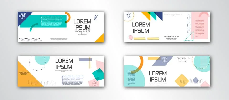 Abstract banner template. Editable vector illustration Stock Illustration