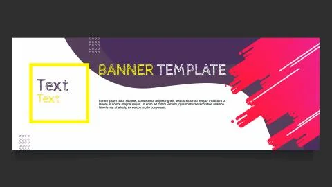Abstract Banner Template Stock Illustration