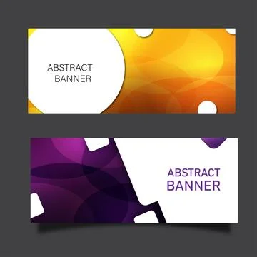 Abstract Banner Vector Art Stock Illustration