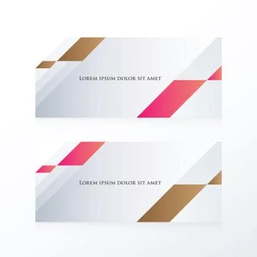 Abstract banner vector  pink, Brown Stock Illustration