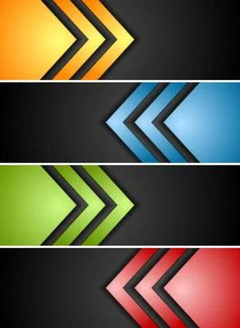 Abstract banners with arrows Abstract vector banners with arrows Copyright... Stock Photos