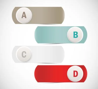Abstract banners with circles Stock Illustration