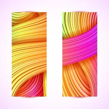 Abstract banners Illustrazione stock