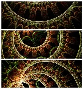 Abstract  banners Stock Illustration