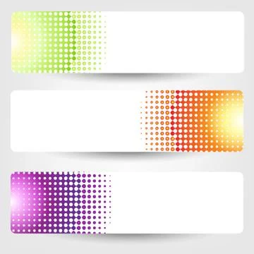 Abstract banners set Stock Illustration