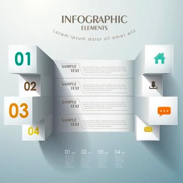 Abstract bar chart infographics Stock Illustration