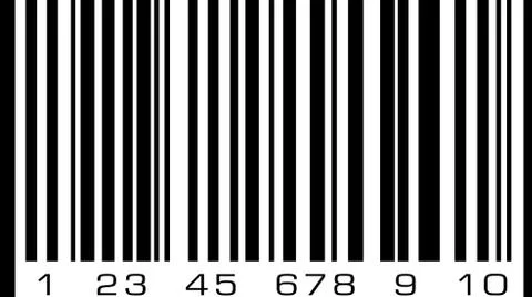 Abstract bar code, barcode vector icon illustration Stock-Illustration