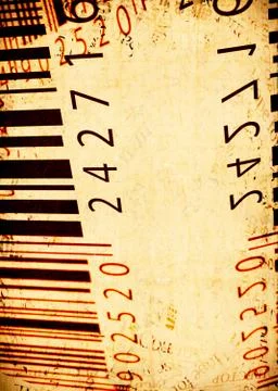 Abstract bar code labels Stock Photos