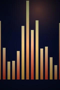 Abstract Bar Graph Data Visualization Stock Photos