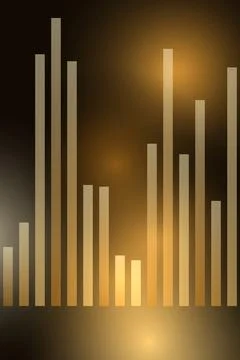 Abstract Bar Graph Data Visualization Stock Photos