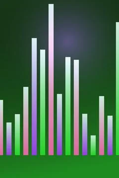 Abstract Bar Graph Data Visualization Stock Photos