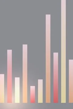 Abstract Bar Graph Data Visualization Stock Photos