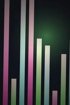 Abstract Bar Graph Data Visualization Stock Photos