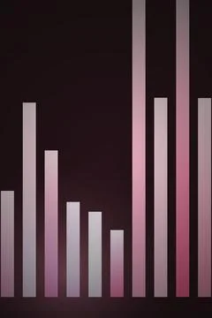 Abstract Bar Graph Data Visualization Stock Photos