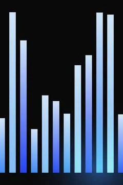 Abstract Bar Graph Gradient Background Stock Photos