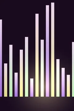 Abstract Bar Graph Gradient Background Stock Photos