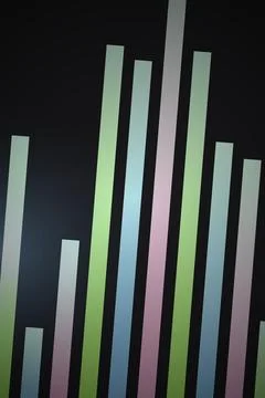 Abstract Bar Graph Gradient Фото