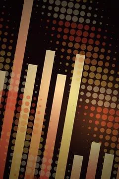 Abstract Bar Graph Growth Chart Stock Illustration
