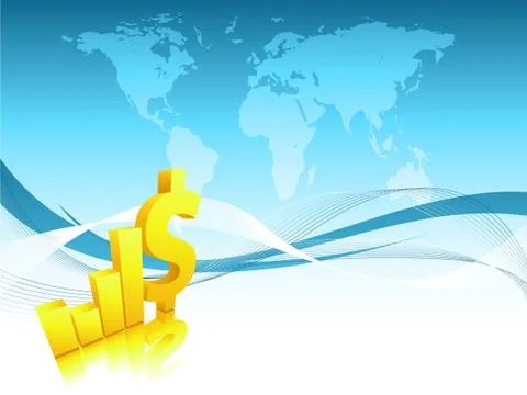 Abstract bar graphs Illustrazione stock