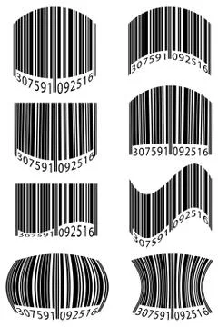 Abstract barcode illustration Stock Illustration