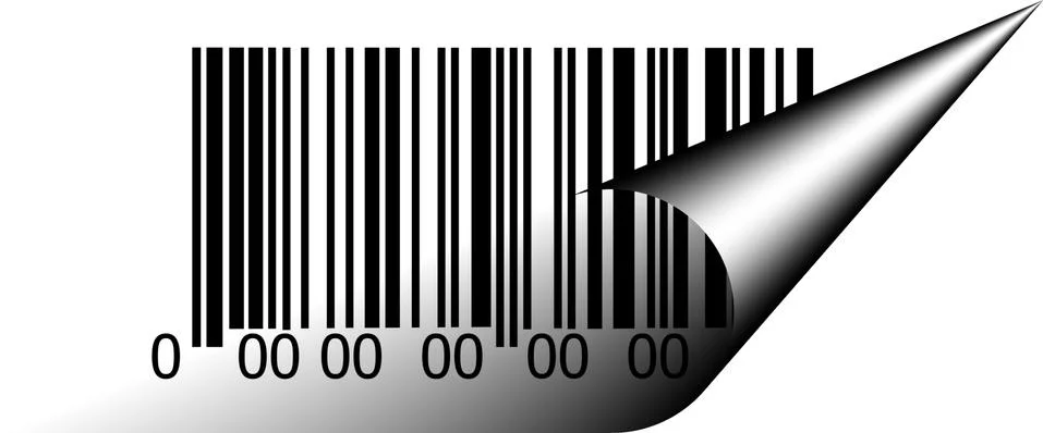 Abstract barcode security pattern background Stock Illustration