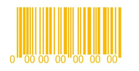 Abstract barcode security pattern  on white background Stock Illustration