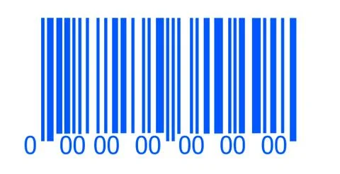 Abstract barcode security pattern  on white background 스톡 일러스트