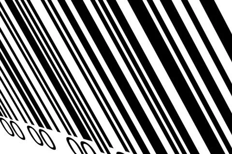 Abstract barcode security pattern  on white background 스톡 일러스트
