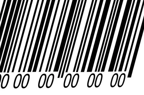 Abstract barcode security pattern  on white background Stock Illustration