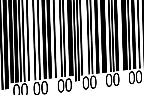 Abstract barcode security pattern  on white background 스톡 일러스트