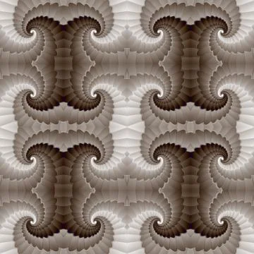 Abstract Baroque Seamless Pattern Stock Illustration