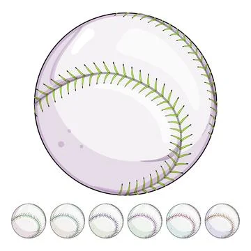 Abstract baseball ball cartoon vector graphic イラスト素材