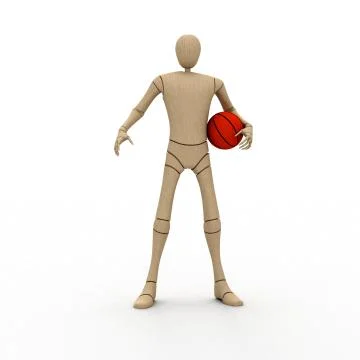 Abstract basketball player Stock Illustration