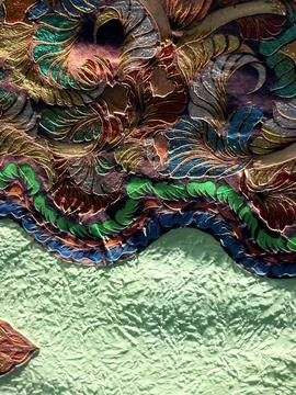 Abstract Batik Pattern Wallpaper Stock Photos