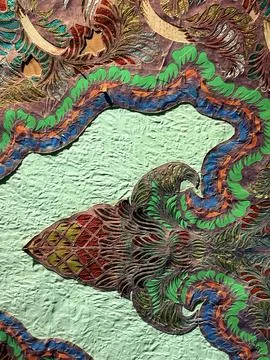 Abstract Batik Pattern Wallpaper Foto stock