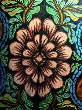 Abstract Batik Pattern Wallpaper Stock Photos