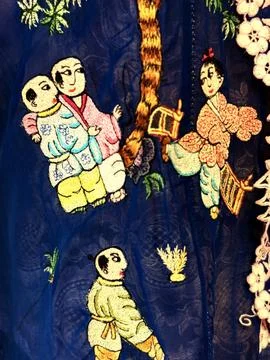 Abstract Batik Pattern Wallpaper Stock Photos